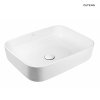 OLTENS Hadsel umywalka 50x40 cm nablatowa z powłoką SmartClean biała 40808000